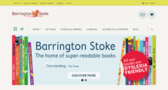 Desktop Screenshot of barringtonstoke.co.uk